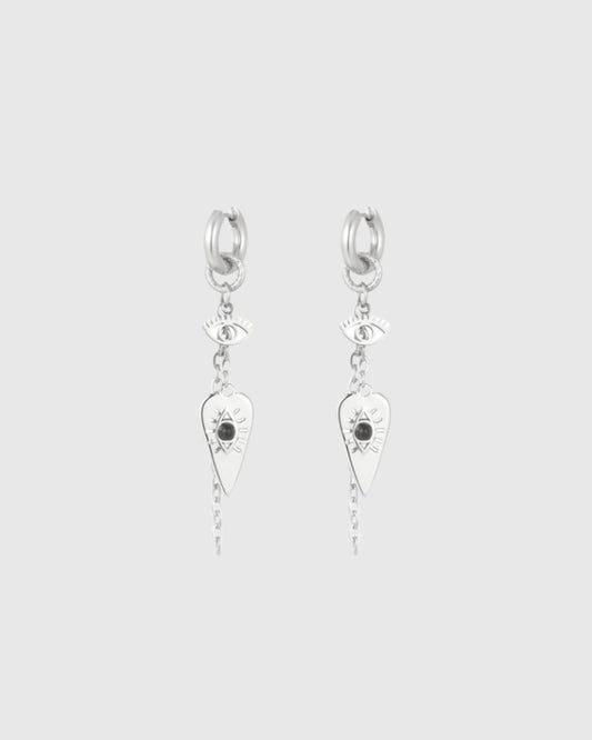 REBECCA EARRINGS SILVER